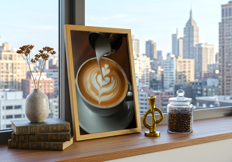 Elegant Barista Coffee Poster