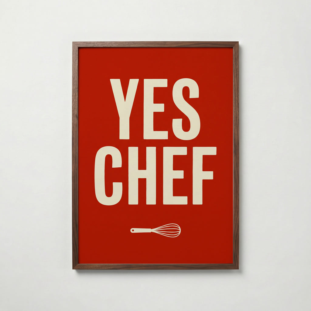 Yes Chef Poster – valnötsram