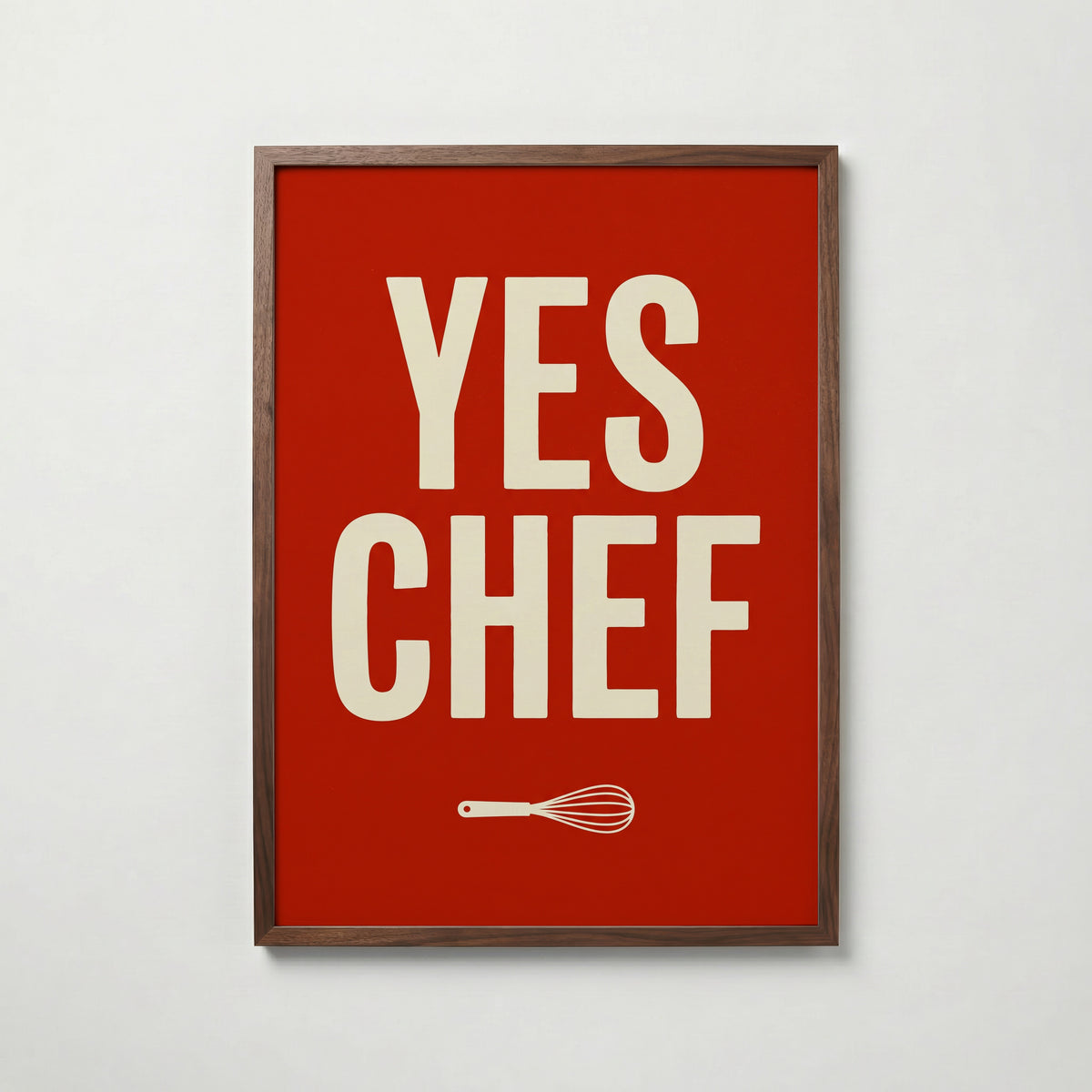 Yes Chef Poster – valnötsram