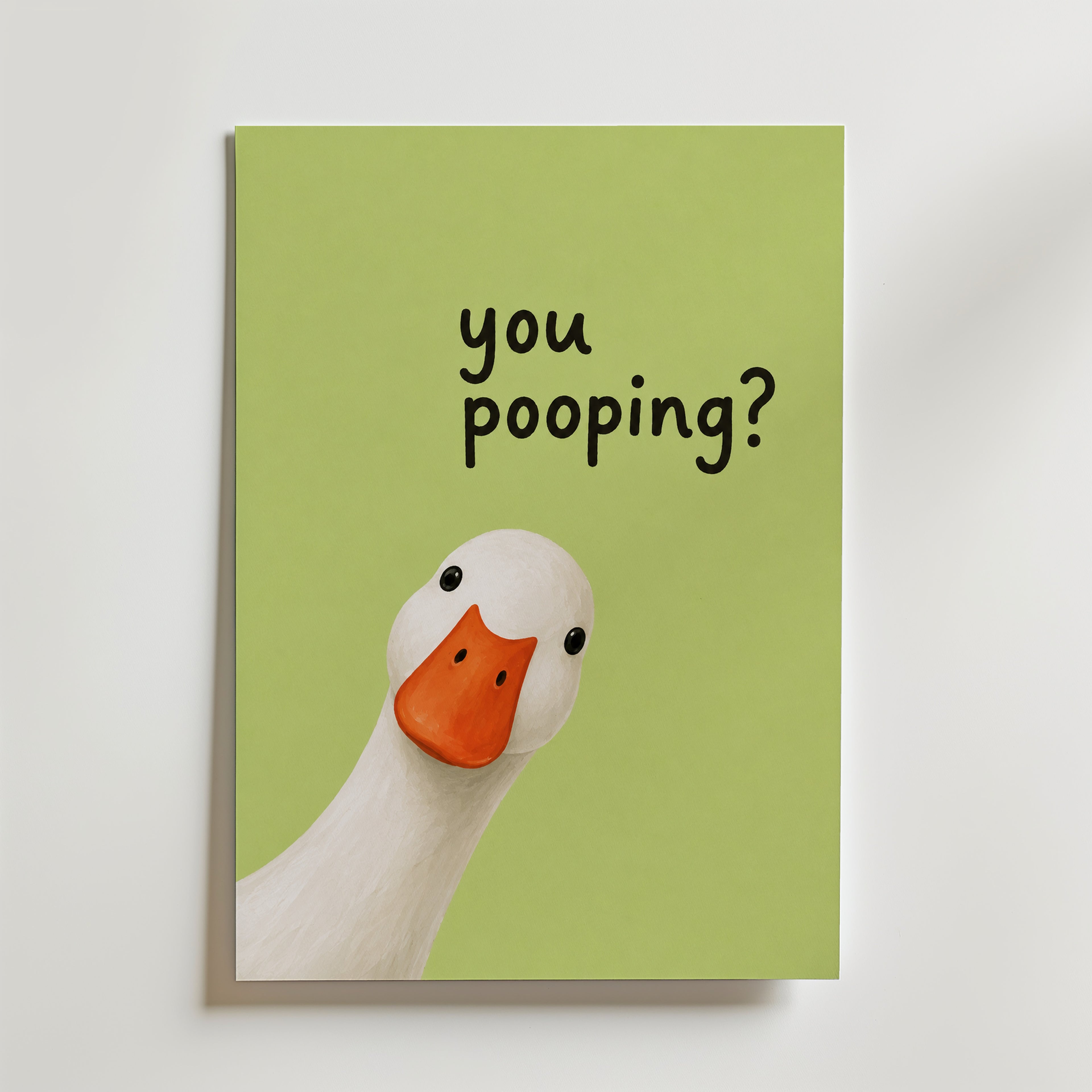 You Pooping Poster – canvas utan passepartout