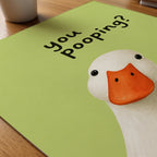 You Pooping Poster – närbild på papper