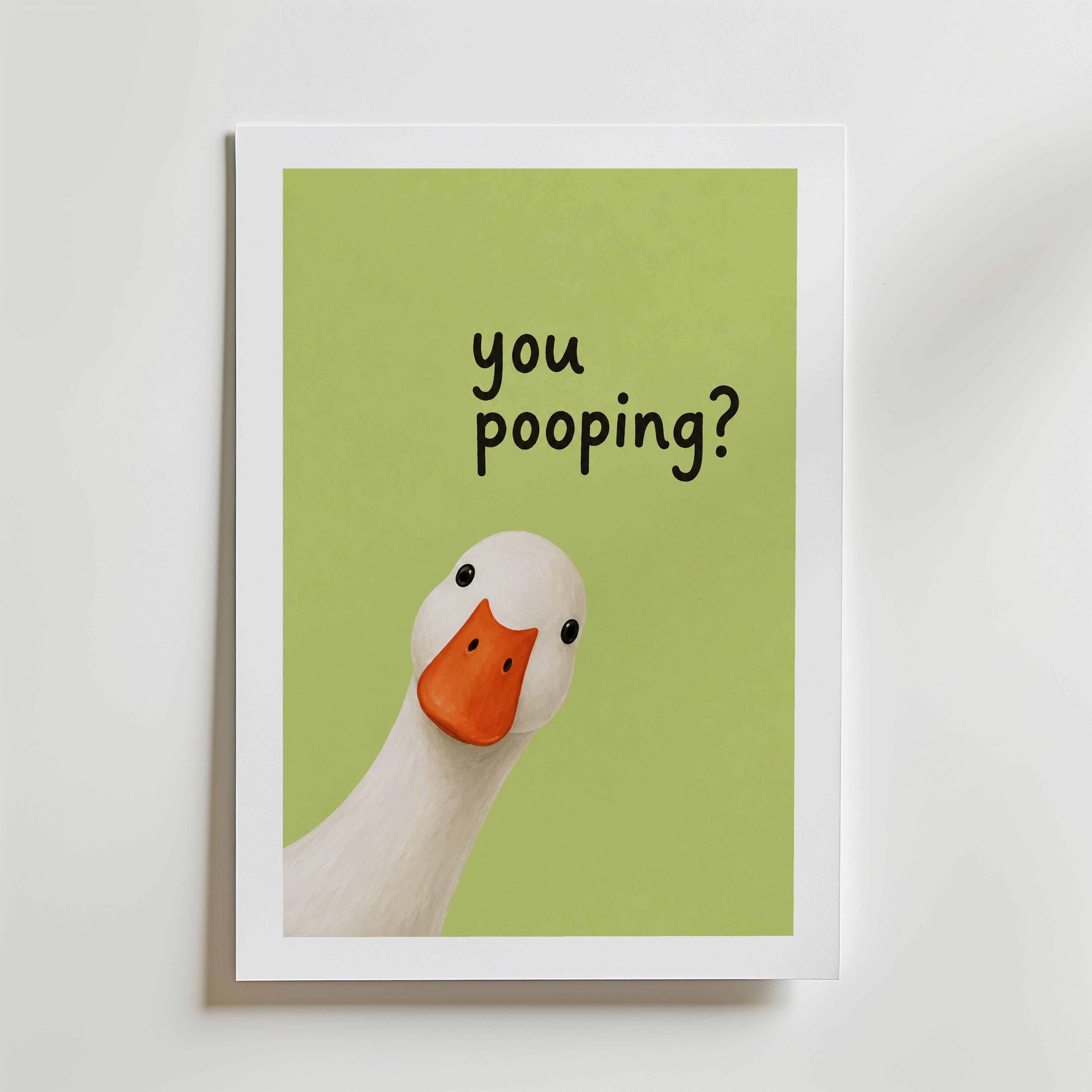 You Pooping Poster – med passepartout